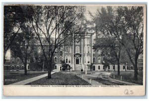 Pontiac Illinois Postcard North Front Illinois State Reformatory c1907 Vintage