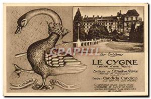 Old Postcard The Swan Emblem of Claude de France Francois 1er woman