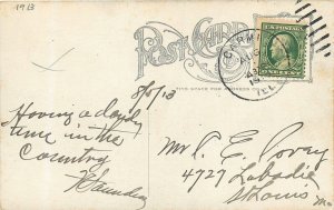 Postcard Illinois Carmil North Side Public School 1913 23-8347