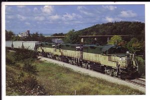 Goderich & Exeter Railway Train Salt Hoppers, Goderich Harbour, Ontario, 1958