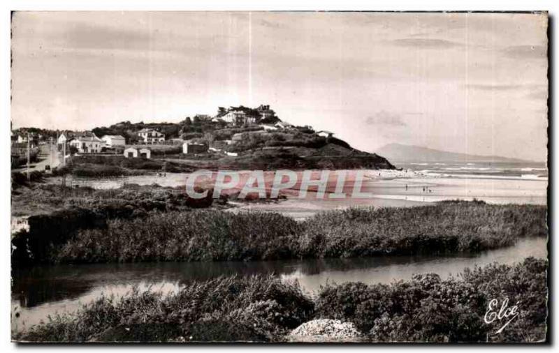 Old Postcard Bidart (Lower pyrenees) Beach and Route of Spain Basically the S...