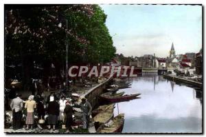 Modern Postcard Amiens Walking On I & # 39Eau