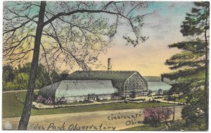 US Unused - Eden Park Conservatory, Cincinnati, Ohio. location written on front.