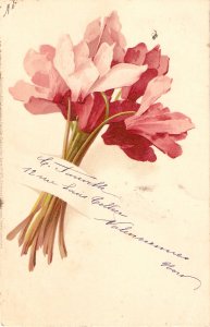 Beautiful flowers bouquet Nice old vintage German postcard