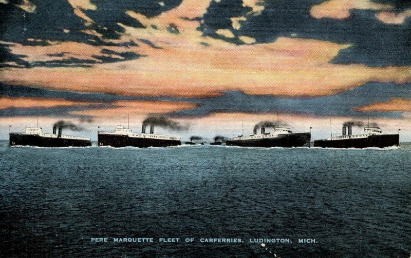 MI - Ludington. Marquette Fleet of Car Ferries