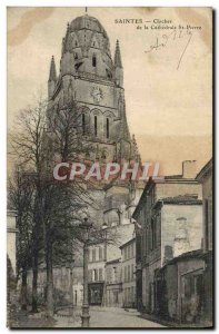 Old Postcard Saintes Bell De La Cathedrale St Pierre