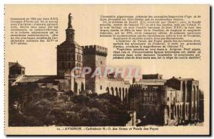 Postcard Old Cathedral Avignon Doms and papal palace