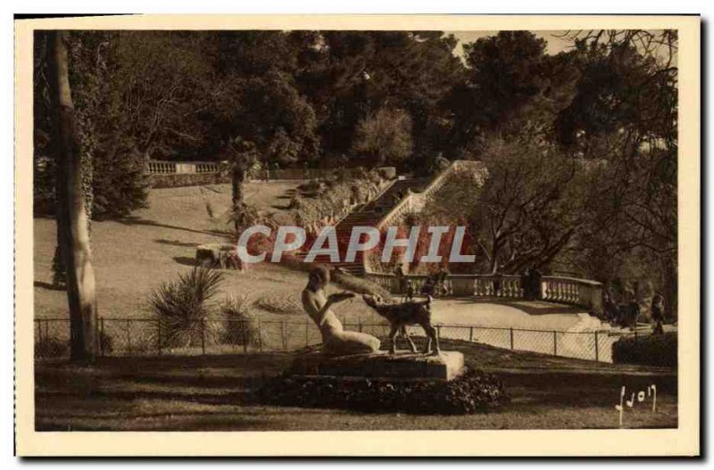 Old Postcard Nimes Fountain Gardens