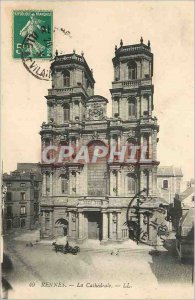 Postcard Old Rennes Cathedrale