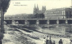 Puente de San Pablo, Burgos Spain Tarjeta Postal Unused 