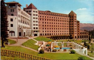 Chateau Lake Louise Swimming Pool Banff National Park Canadian Rockies Postcard 