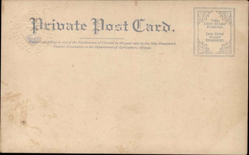 St John New Brunswick Park Vintage Postcard