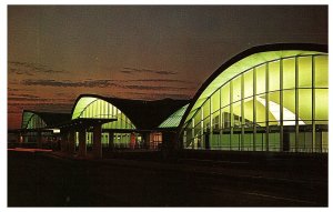 Unique night View of Lambert St Louis Municipal Airport Postcard