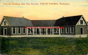 WA, North Yakima, Washington, State Fair Grounds, Fine Art Building, AYPE Logo