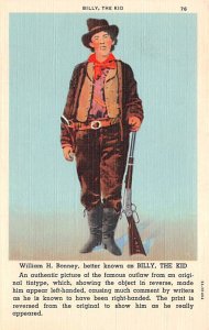 Billy The Kid William H Bonney, Colorado Silver City NM USA Postcard
