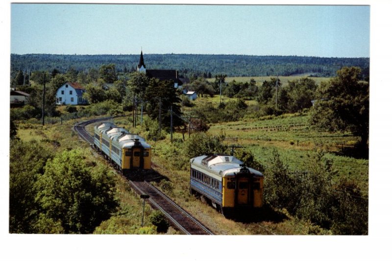 VIA Rail Passenger Train, Merigomish, Nova Scotia, 1982