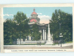 W-border CIVIL WAR MONUMENT AT COURTHOUSE Valdosta Georgia GA AF0073