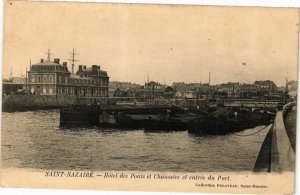 CPA St-NAZAIRE-Hotel des Ponts et Chaussées et entrée du Port (251099)