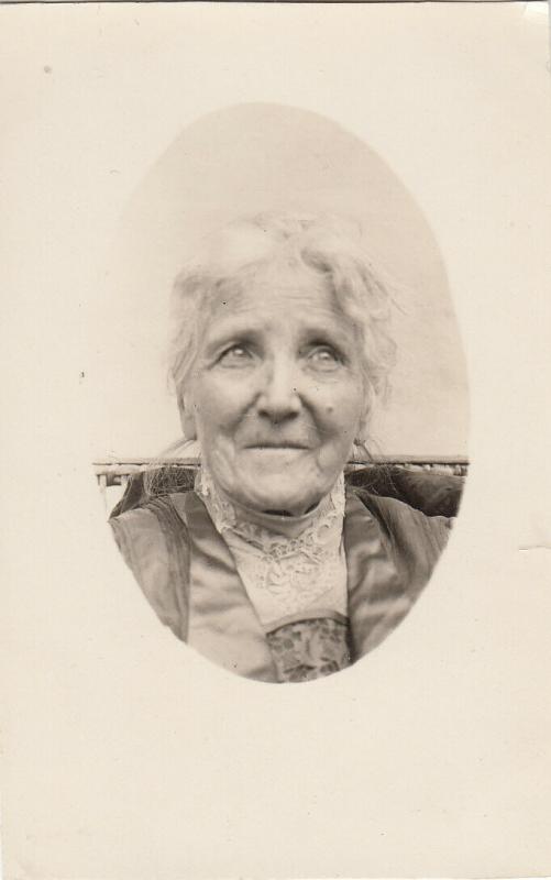 Portrait of an old woman 1925 hungarian type photo postcard