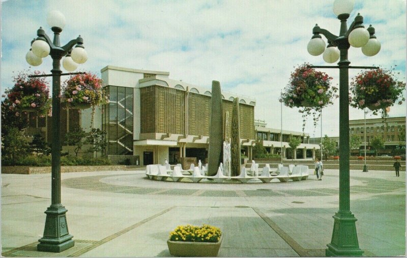 Victoria BC Centennial Square 1960s Postcard G99