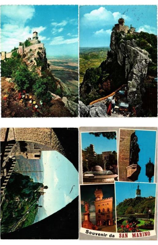 SAN MARINO ITALY 95 MODERN / VINTAGE POSTCARDS ALL POSTALLY USED 1950-1990