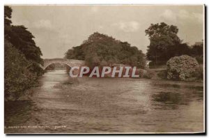 Postcard Old Bridge and River Ilkley