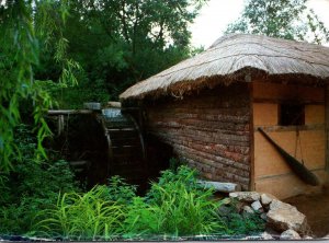 Korea Seoul Korean Folk Village Water Wheel Mill