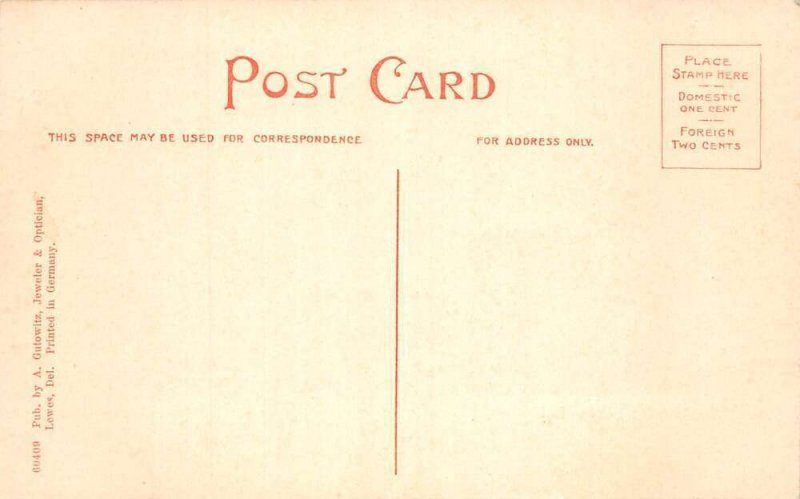 Lewes Delware Second Street Vintage Postcard AA89793