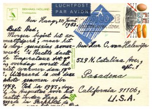 Postcard Netherlands Hague - Peace Palace