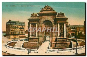Old Postcard Lille Porte de Paris
