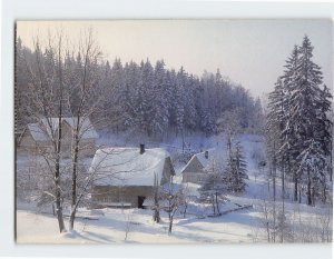 Postcard Beautiful Winter Countryside Scene