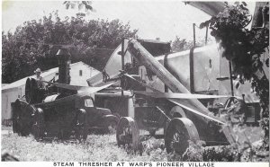 A Farm Steam Thrashing Machine Seen at Warps Pioneer Village Minden Nebraska