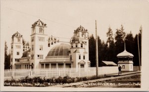 Vancouver BC The Industrial Hall Exhibition Grounds Bannister RPPC Postcard H56