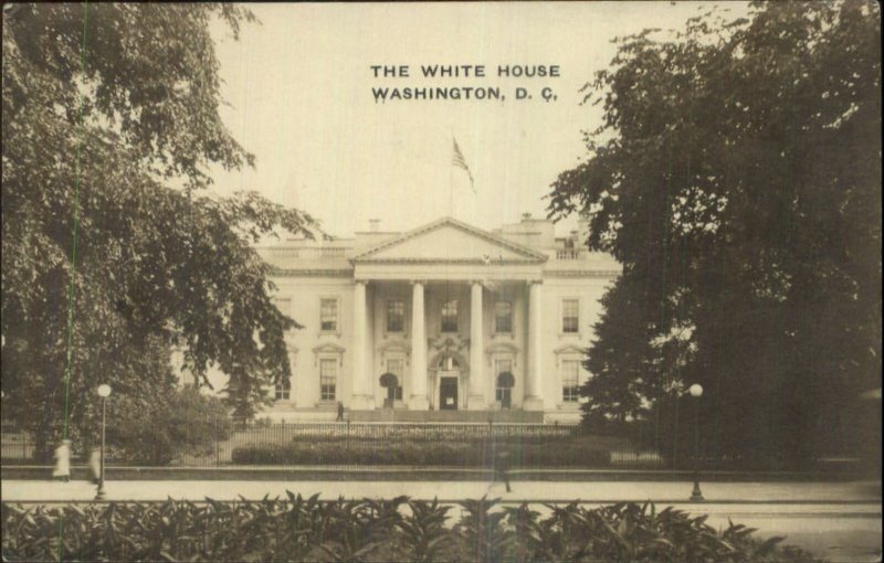 Washington DC White House c1910 Real Photo Postcard
