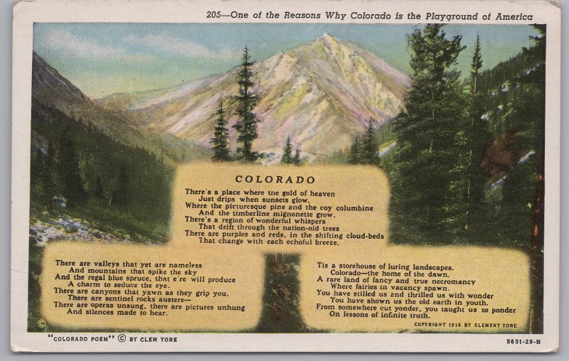 Colorado Poem, One of the reasons why Colorado is Playground of America