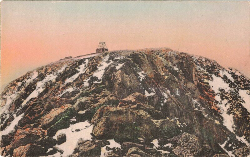 c.1926 Summit Pikes Peak Colorado Hand Colored Postcard 2R4-249