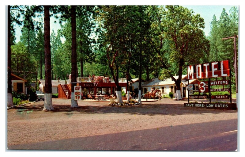 1950s/60s Welcome Motel, Grants Pass, OR Postcard *6L(2)17