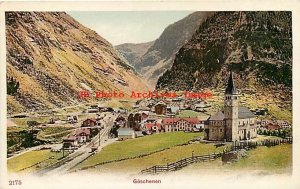 Switzerland, Uri, Goschenen, UDB, Card No 2175