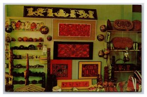 Display of Panamanian Handicrafts Panama UNP Chrome Postcard Z4