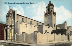 Vtg Havana Cuba Holy Trinity Episcopal Cathedral Church 1910s Postcard