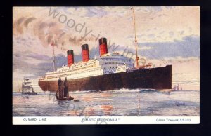 LS2495 - Cunard Liner - Berengaria - artist Odin Rosenvinge - postcard