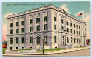 EL DORADO, AR Arkansas  ~   U.S. POST OFFICE Union County Linen  Postcard