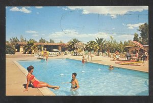 TUCSON ARIZONA GHUST RANCH LODGE MOTEL SWIMMING POOL VINTAGE POSTCARD