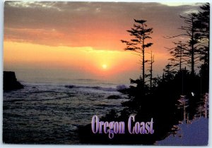 Postcard - Beautiful Sunset, Oregon Coast, USA