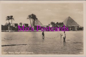 Egypt Postcard - Cairo Native Village Near Pyramids    HM364