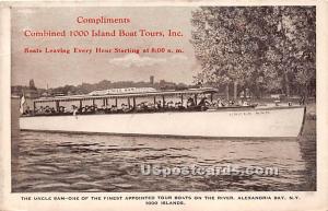 Uncle Sam, Boat Alexandria Bay NY Unused