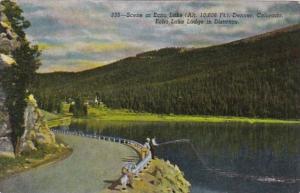 Colorado Denver Fishing Scene At Echo Lake