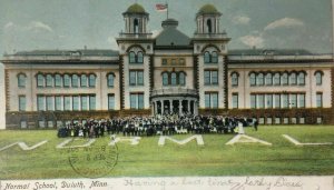 Duluth MN Normal School Postcard Minnesota Undivided c. 1905