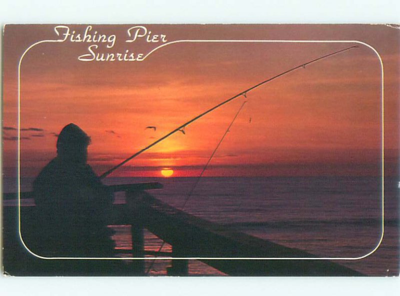 1980's FISHING SCENE Outer Banks North Carolina NC AF5536