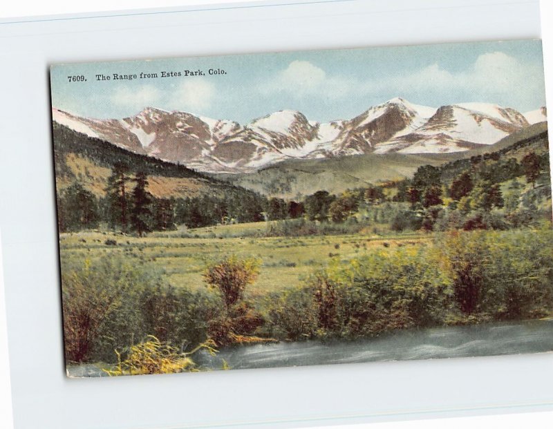 Postcard The Range from Estes Park, Colorado